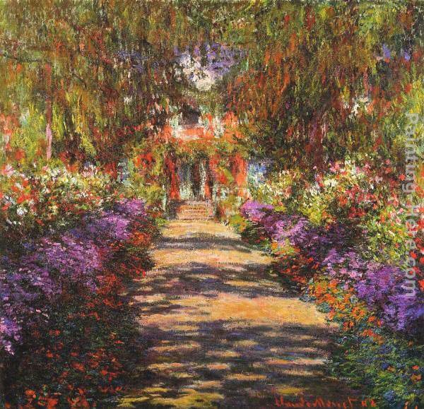 Avenue in Giverny painting - Claude Monet Avenue in Giverny art painting